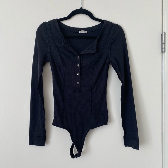 Free people long sleeve bodysuit